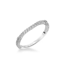 Load image into Gallery viewer, Artcarved &quot;Angelina&quot; Diamond Wedding Band Featuring Engraving Details
