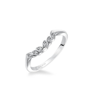 Artcarved "Corinne" Diamond Wedding Band Featuring Petal Design