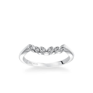 Artcarved "Corinne" Diamond Wedding Band Featuring Petal Design