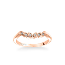 Load image into Gallery viewer, Artcarved &quot;Corinne&quot; Diamond Wedding Band Featuring Petal Design
