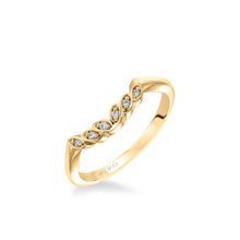 Load image into Gallery viewer, Artcarved &quot;Corinne&quot; Diamond Wedding Band Featuring Petal Design

