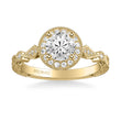 Load image into Gallery viewer, Artcarved &quot;Crystal&quot; Vintage Style Diamond Halo Engagement Ring
