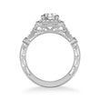 Load image into Gallery viewer, Artcarved &quot;Crystal&quot; Vintage Style Diamond Halo Engagement Ring
