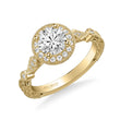 Load image into Gallery viewer, Artcarved &quot;Crystal&quot; Vintage Style Diamond Halo Engagement Ring
