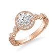 Load image into Gallery viewer, Artcarved &quot;Crystal&quot; Vintage Style Diamond Halo Engagement Ring
