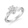 Load image into Gallery viewer, Artcarved &quot;Lilac&quot; Diamond Engagement Ring Featuring Leaf Carved Detailing
