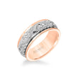 Load image into Gallery viewer, Artcarved &quot;Lyric&quot; Two Tone Engraved Wedding Band
