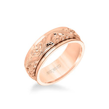 Load image into Gallery viewer, Artcarved &quot;Lyric&quot; Two Tone Engraved Wedding Band
