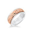 Load image into Gallery viewer, Artcarved &quot;Lyric&quot; Two Tone Engraved Wedding Band
