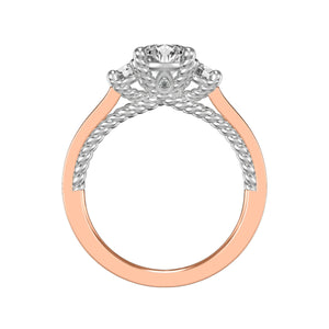Artcarved "Marlow" Contemporary Three Stone Diamond Engagement Ring