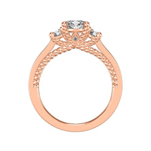 Load image into Gallery viewer, Artcarved &quot;Marlow&quot; Contemporary Three Stone Diamond Engagement Ring

