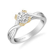 Load image into Gallery viewer, Artcarved &quot;Solitude&quot; Twist Diamond Engagement Ring

