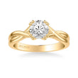 Load image into Gallery viewer, Artcarved &quot;Solitude&quot; Twist Diamond Engagement Ring
