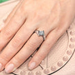 Load image into Gallery viewer, Barkev&#39;s Bypass Channel Set Solitaire Princess Cut Diamond Engagement Ring
