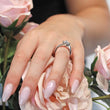 Load image into Gallery viewer, Barkev&#39;s Swirl Compass Set Princess Diamond Engagement Ring
