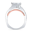 Load image into Gallery viewer, Barkev&#39;s Swirl Compass Set Princess Diamond Engagement Ring
