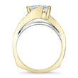 Load image into Gallery viewer, Barkev&#39;s Swirl Compass Set Princess Diamond Engagement Ring
