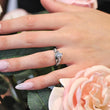 Load image into Gallery viewer, Barkev&#39;s Swirl Compass Set Princess Diamond Engagement Ring
