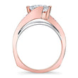 Load image into Gallery viewer, Barkev&#39;s Swirl Compass Set Princess Diamond Engagement Ring
