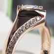 Load image into Gallery viewer, Barkev&#39;s Tension Twist Half Bezel Set Princess-Cut Diamond Engagement Ring
