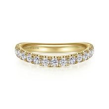Load image into Gallery viewer, Gabriel &amp; Co. &quot;Zaira&quot; Curved Diamond Wedding Band
