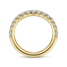 Load image into Gallery viewer, Gabriel &amp; Co. &quot;Zaira&quot; Curved Diamond Wedding Band
