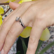 Load and play video in Gallery viewer, Barkev&#39;s Tension Twist Half Bezel Set Princess-Cut Diamond Engagement Ring
