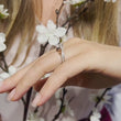 Load and play video in Gallery viewer, Barkev&#39;s Swirl Compass Set Princess Diamond Engagement Ring
