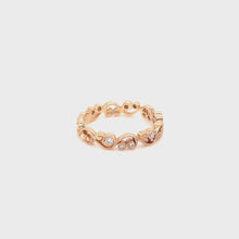 Load and play video in Gallery viewer, Kirk Kara Rose Gold Angelique Diamond Milgrain Scroll Work Wedding Band Full Shot Video
