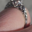 Load and play video in Gallery viewer, Video of Artcarved &quot;Peyton&quot; Diamond Engagement Ring Featuring Scrollwork Design
