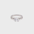 Load and play video in Gallery viewer, Kirk Kara White Gold &quot;Lori&quot; Vintage Style Twist Diamond Engagement Ring Full Shot Video
