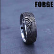 Load and play video in Gallery viewer, Benchmark &quot;The Gladiator&quot; 8MM Comfort Fit Wave Design Wedding Band

