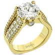 Load image into Gallery viewer, Simon G. Large Center &quot;Cathedral Style&quot; Diamond Engagement Ring
