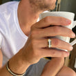 Load image into Gallery viewer, Simon G. Two-Tone Mens Round Cut Diamond Ring
