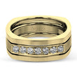 Load image into Gallery viewer, Simon G. Two-Tone Mens Round Cut Diamond Ring
