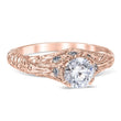 Load image into Gallery viewer, Whitehouse Brothers &quot;Florin Leaf&quot; Vintage Style Diamond Engagement Ring
