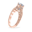 Load image into Gallery viewer, Whitehouse Brothers &quot;Florin Leaf&quot; Vintage Style Diamond Engagement Ring
