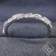 Load image into Gallery viewer, Artcarved &quot;Hayley&quot; Diamond Wedding Band Featuring Floral Carving Scrollwork
