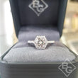 Load image into Gallery viewer, Artcarved &quot;Lorelei&quot; Hexagon Halo Diamond Engagement Ring
