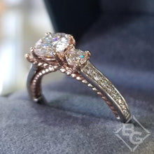 Load image into Gallery viewer, Artcarved &quot;Marlow&quot; Contemporary Three Stone Diamond Engagement Ring
