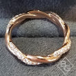 Load image into Gallery viewer, Artcarved Pave Diamond Twist Wedding Ring
