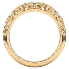 Load image into Gallery viewer, Artcarved &quot;Peyton&quot; Curved Filigree Diamond Wedding Band
