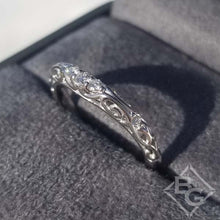Load image into Gallery viewer, Artcarved &quot;Peyton&quot; Curved Filigree Diamond Wedding Band

