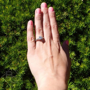 Artcarved "Peyton" Diamond Engagement Ring Featuring Scrollwork Design
