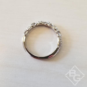 Artcarved "Ruby" Antique Style Diamond Scrollwork Wedding Band