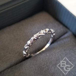 Artcarved "Ruby" Antique Style Diamond Scrollwork Wedding Band