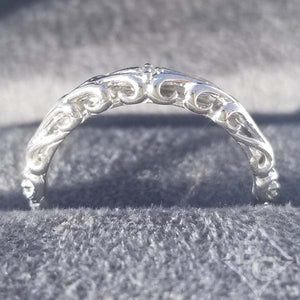 Artcarved "Tisha" Open Filigree Diamond Wedding Ring