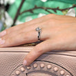 Load image into Gallery viewer, Barkev&#39;s Tension Twist Half Bezel Set Princess-Cut Diamond Engagement Ring
