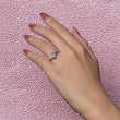 Load image into Gallery viewer, Barkev&#39;s Tension Twist Half Bezel Set Princess-Cut Diamond Engagement Ring
