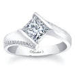 Load image into Gallery viewer, Barkev&#39;s Tension Twist Half Bezel Set Princess-Cut Diamond Engagement Ring
